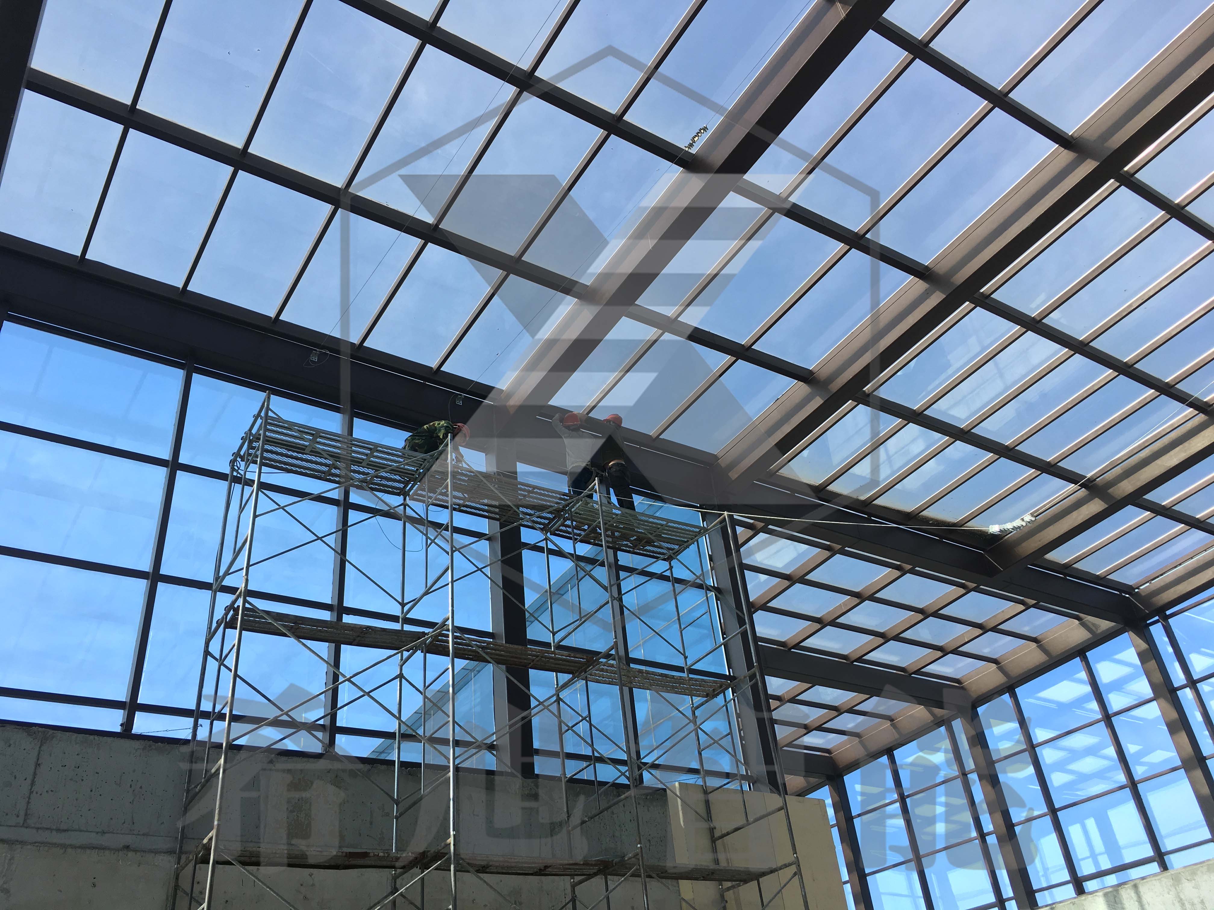 希旭智能內(nèi)蒙古呼和浩特黃河夢(mèng)幻水世界采光頂工程