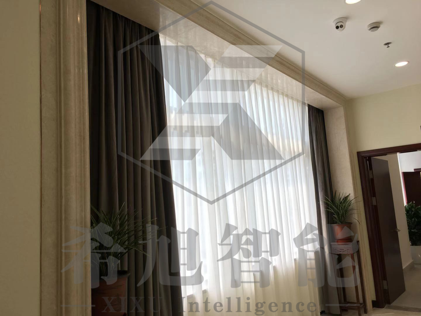 希旭智能浙江杭州浙江省委黨校文欣校區(qū)遮陽窗簾工程